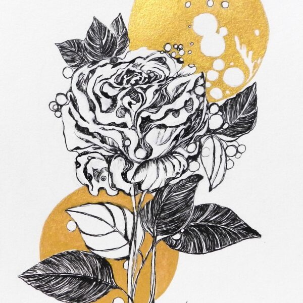 Romantic rose and gold I